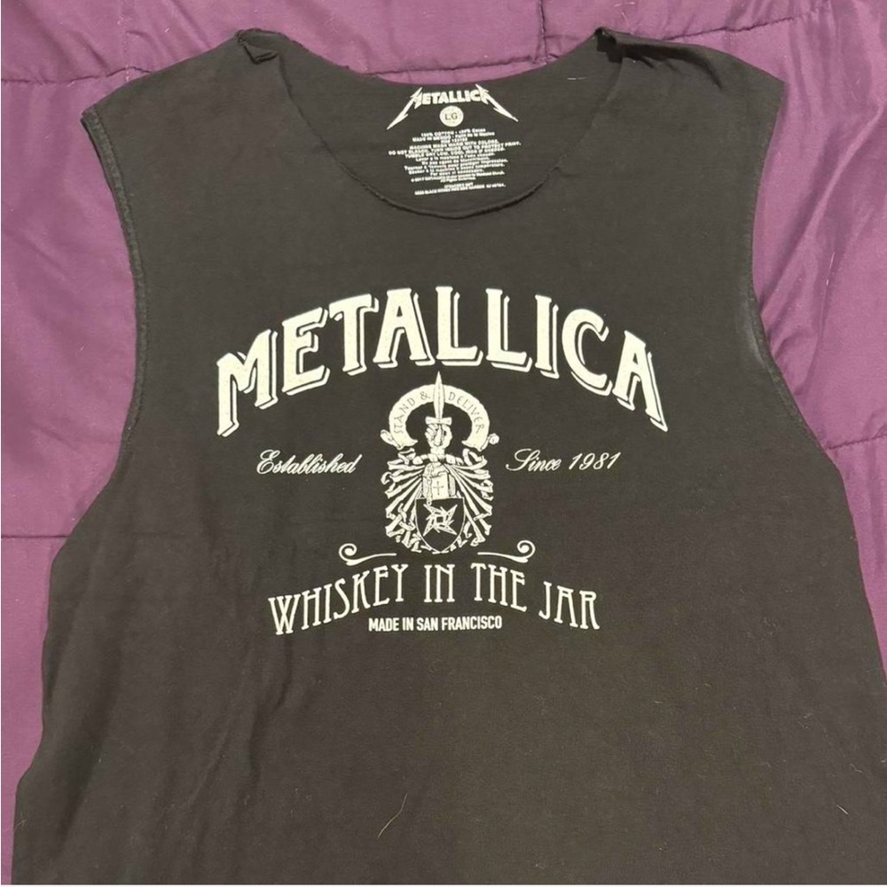 Metallica Distressed Tank Top Muscle Tee
